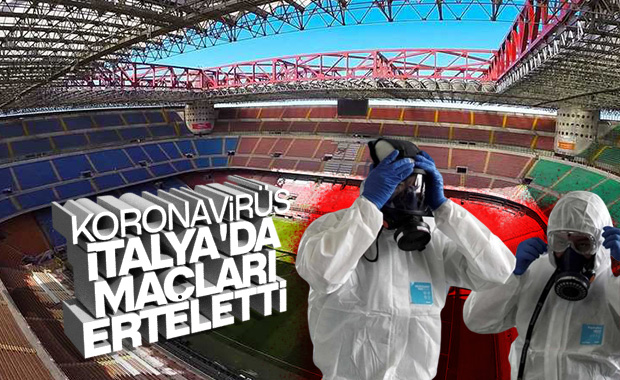 Koronavirüs nedeniyle İtalya'da maçlar ertelendi