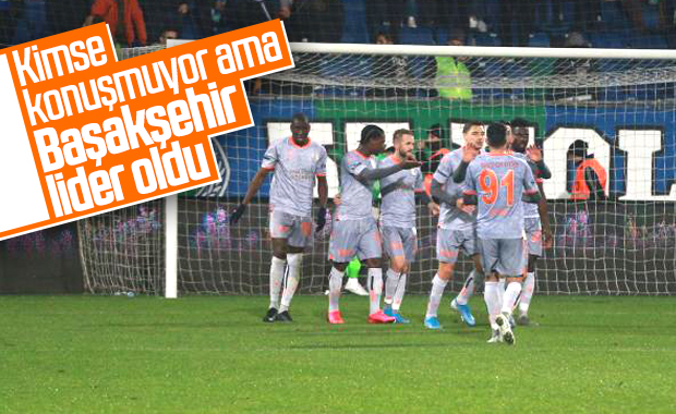 Başakşehir, Rizespor'u yenerek liderliğe yükseldi