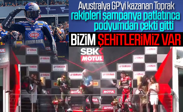 Avustralya GP'yi kazanan Toprak'ın şehitlere saygısı