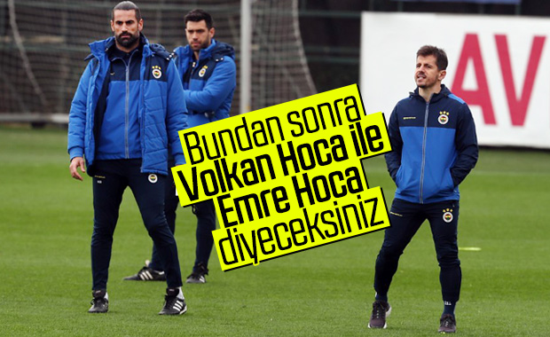 Fenerbahçe'yi antrenmanda Emre ve Volkan çalıştırdı