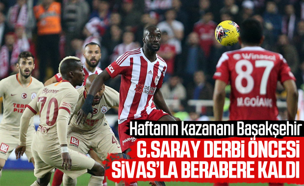 Galatasaray, Sivasspor ile berabere kaldı