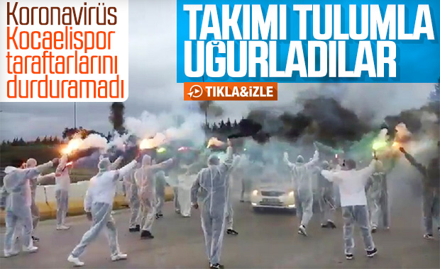 Kocaelispor taraftarlarından koronavirüs önlemi