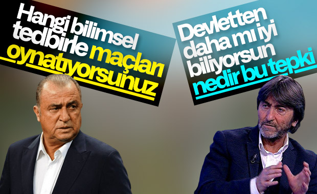Rıdvan Dilmen'den Fatih Terim'e 'korona' tepkisi