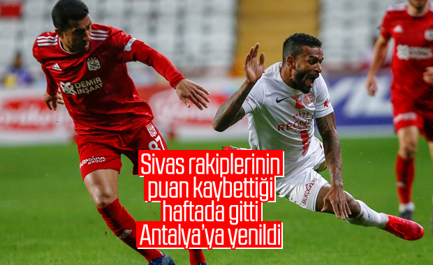 Sivas, büyüklerin puan kaybettiği haftada yenildi
