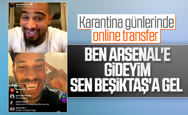 Boateng'den Aubameyang'a 'Beşiktaş'a gel' çağrısı