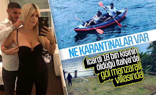 İcardi, 2.5 milyon euroluk villasında karantinaya girdi