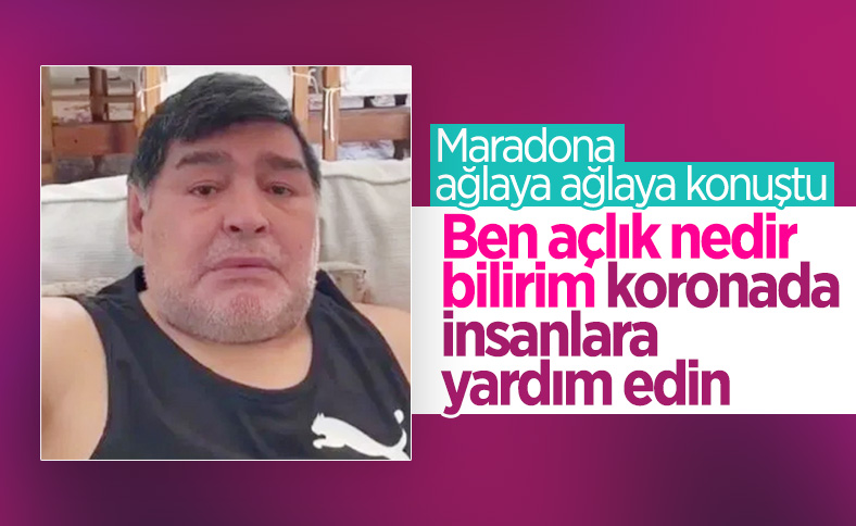 Maradona gözyaşlarına engel olamadı
