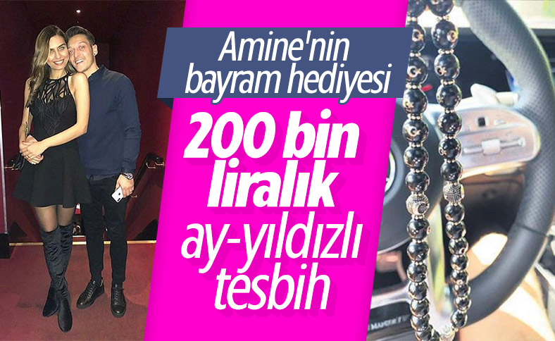Amine'den Mesut Özil'e bayram hediyesi