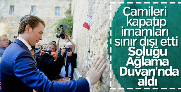 Sebastian Kurz Ağlama Duvarı'nda