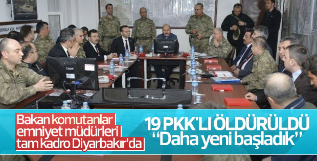 Bakan, Komutan ve Emniyet Müdürü Lice'de