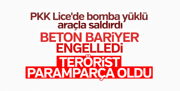 Lice'de bomba yüklü araçla saldırı