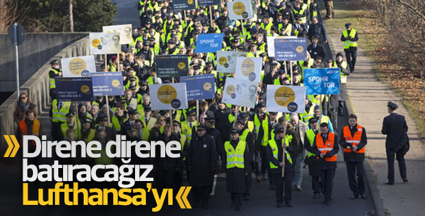 Lufthansa'da grev devam ediyor