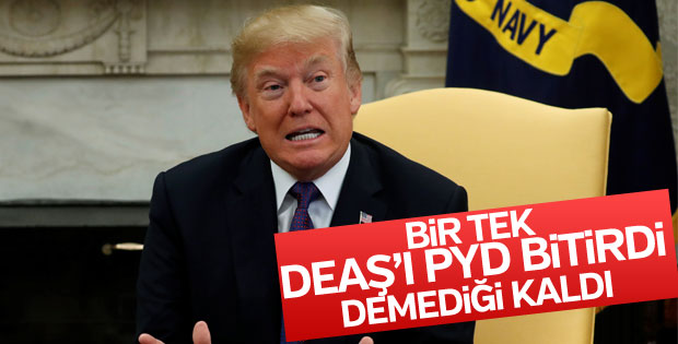 Trump'tan PYD'ye Rakka övgüsü