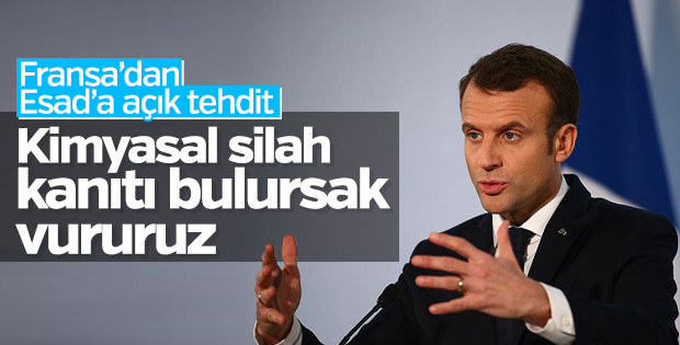 Fransa'dan Esad'a vururuz tehdidi