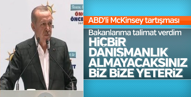 Başkan Erdoğan, McKinsey tartışmalarını noktaladı