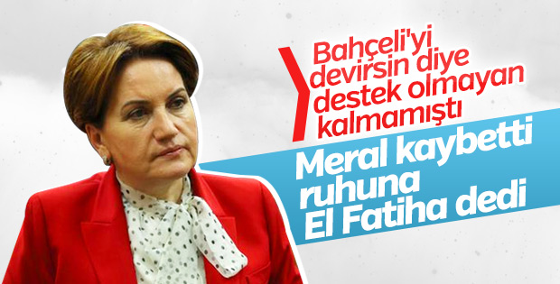 Akşener mahkeme kararı sonrası adalet öldü dedi