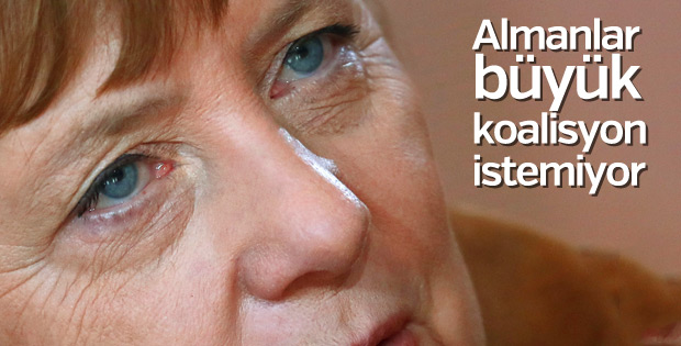 Almanlar Merkel'in koalisyonunu istemiyor