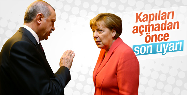 Cumhurbaşkanı Erdoğan, Merkel ile görüştü