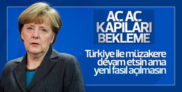 Merkel'den Türkiye'ye karşı yeni formül