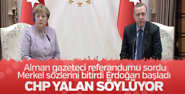 Erdoğan ve Merkel'in ortak basın açıklaması