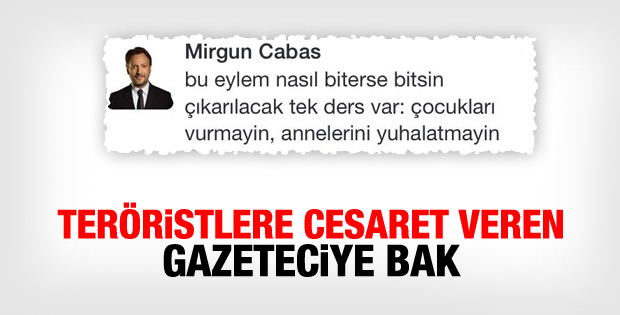 Mirgün Cabas'tan skandal tweet