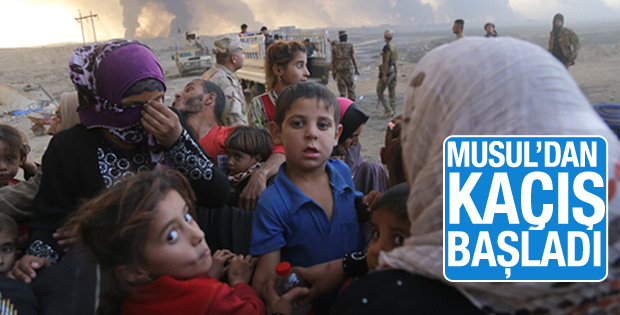Musul'da terörden kaçış başladı