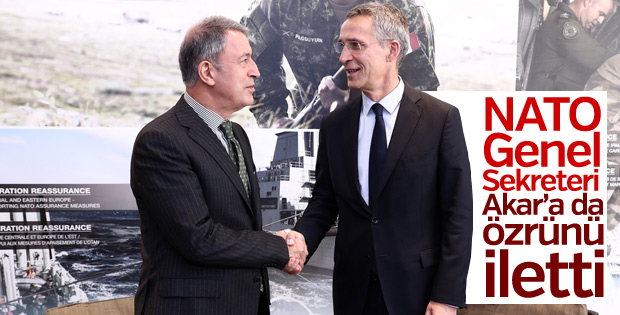 NATO Genel Sekreteri Orgeneral Akar'a özrünü iletti