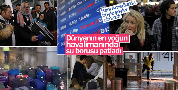 New York JFK Havalimanı'nı su bastı