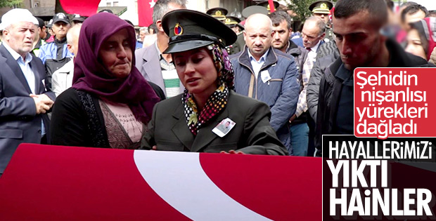 Batman şehidinin nişanlısı yürekleri dağladı