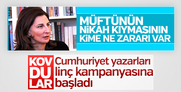 Cumhuriyet yazarları Nuray Mert'e yüklendi