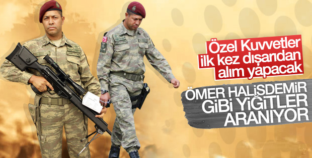 Özel Kuvvetlere yeni Ömer Halisdemir'ler alınacak
