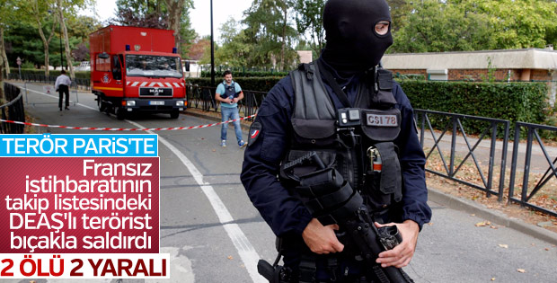 Paris'te bıçaklı saldırı