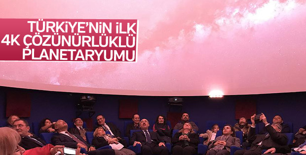 Türkiye'nin ilk 4K çözünürlüklü planetaryumu açıldı