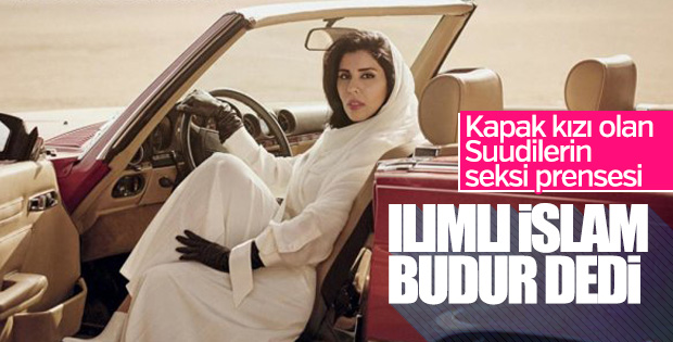 Vogue dergisine kapak olan Suudi Prenses tepki çekti