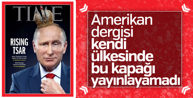 Putin Time dergisine taçla kapak oldu