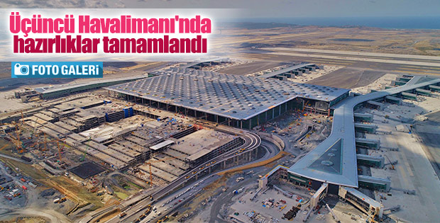 Üçüncü Havalimanı'ndaki çalışmalar havadan görüntülendi