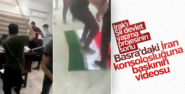 Basra'da İran Başkonsolosluğu basıldı