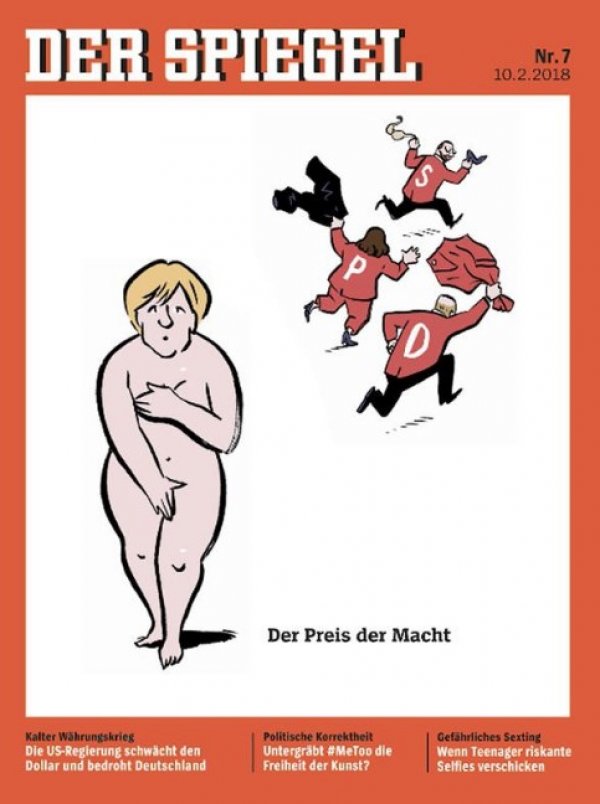 Der Spiegel: Merkel Çıplak