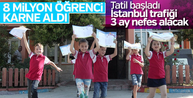 Milyonlarca öğrenci için bugün karne günü