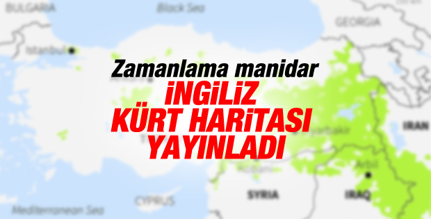Reuters'ın abonelerine geçtiği Kürt nüfusu haritası
