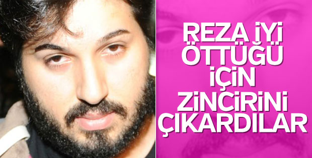 Reza'nın zincirleri çıkarıldı