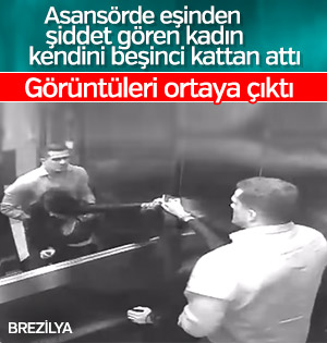 Brezilya'da eşinden şiddet gören kadının görüntüleri çıktı