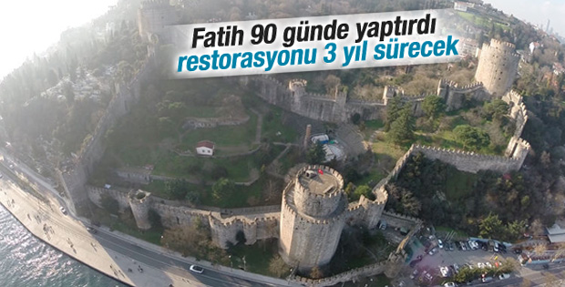 Rumeli Hisarı restorasyonu başladı