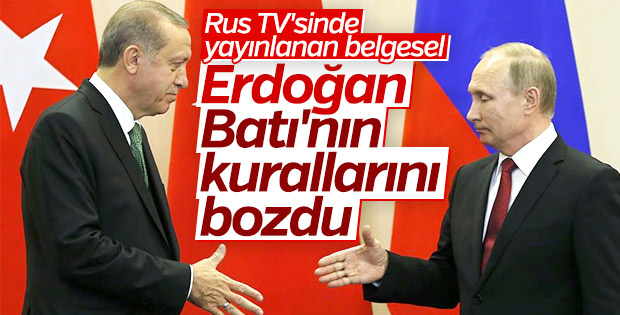 Rus televizyonunda yayınlanan Erdoğan belgeseli