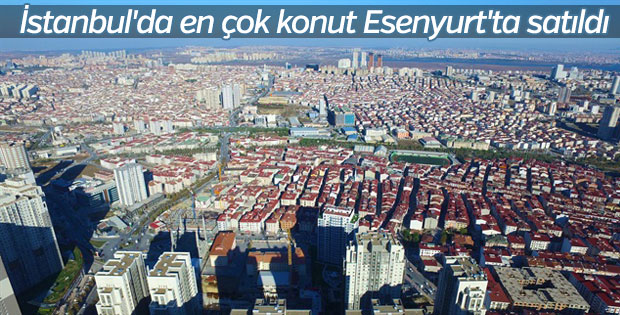 En çok konut Esenyurt'ta satıldı