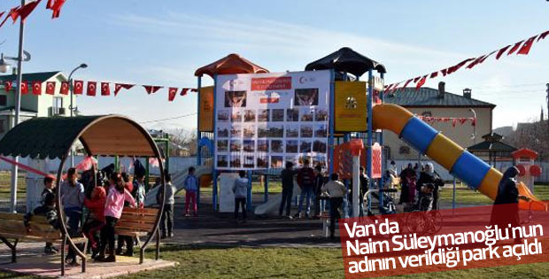 Van'da Naim Süleymanoğlu'nun adının verildiği park açıldı