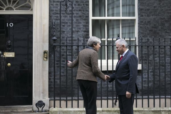 Binali Yıldırım 10 Downing Street'te