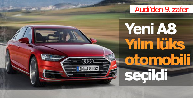 Audi A8 yılın lüks otomobili seçildi