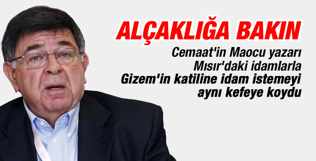 Zaman yazarı Şahin Alpay'dan çirkin benzetme