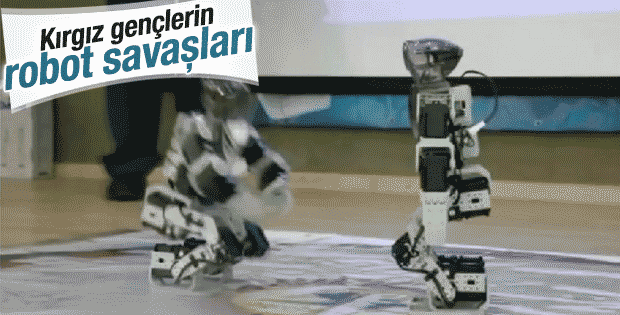 Kırgızistan'da robot savaşları İZLE